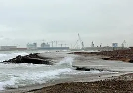 Oleaje en la costa valenciana.