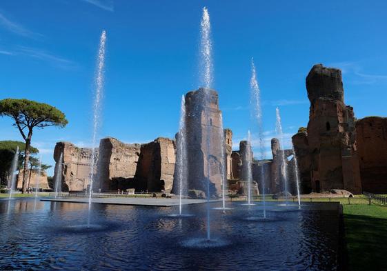 El agua vuelve a las termas de Caracalla de Roma 1.500 años después