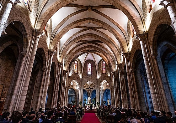 Interior de la iglesia de Santa Catalina.