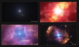 Un violento choque estelar explica una radiante nebulosa y desvela un viejo misterio