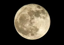 Una imagen de la Luna en una imagen de archivo.