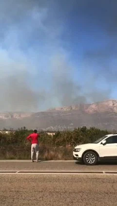 incendio en Xàbia