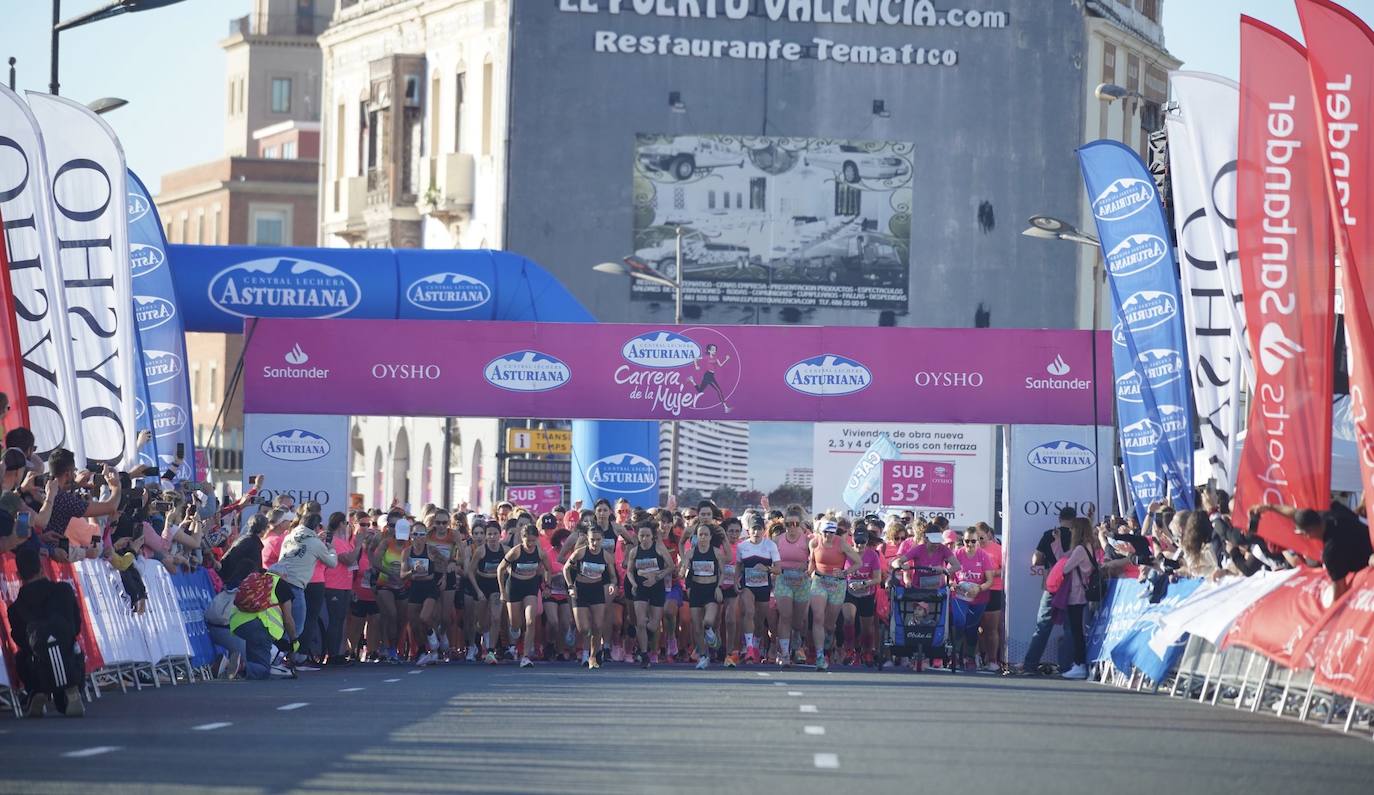 Valencia se tiñe de rosa con la Carrera de la Mujer 2024