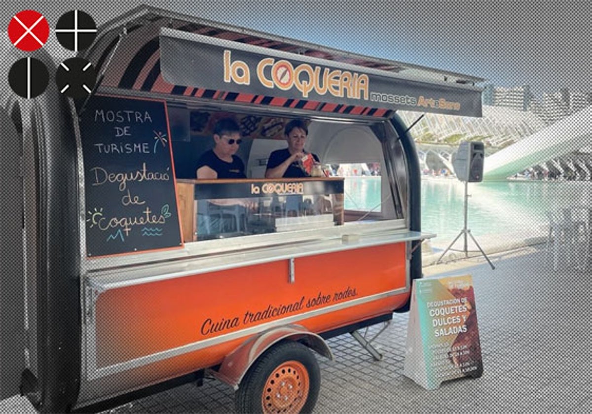 Una de las foodtrucks de La Coquería, en una muestra de turismo.