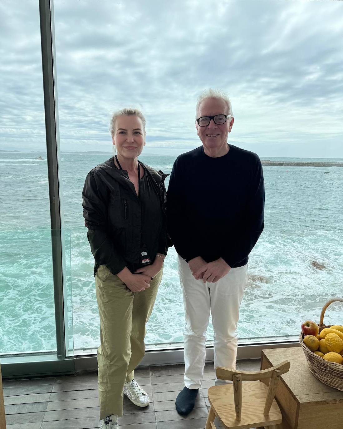 Verónica Montijano y David Chipperfield en Galicia.