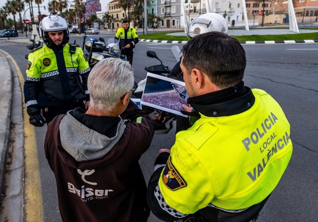 Instantánea de un momento del proceso de homologación de la 15K Valencia Abierta al Mar.