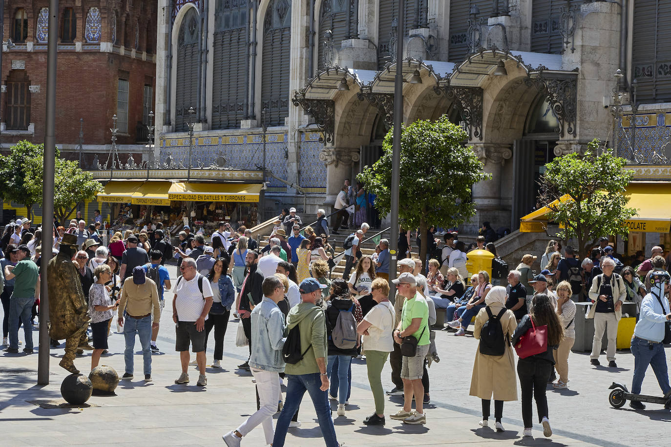 Desembarco de turistas en Valencia