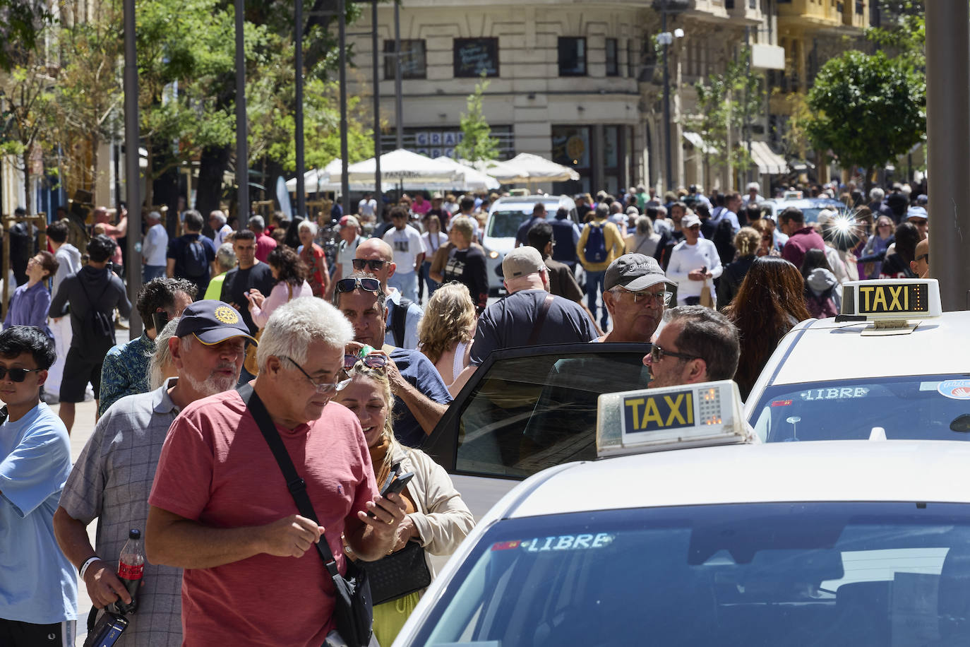 Desembarco de turistas en Valencia