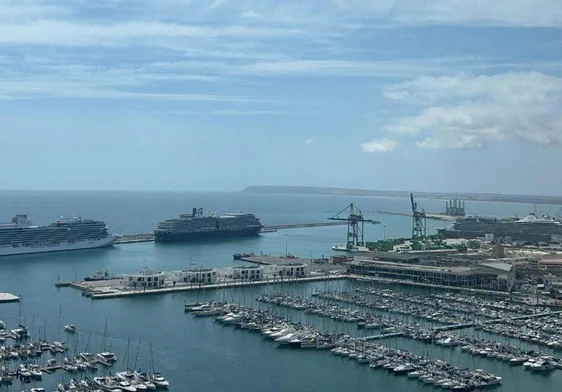 Tres cruceros desembarcan a 4.500 turistas en Alicante en un día para la historia