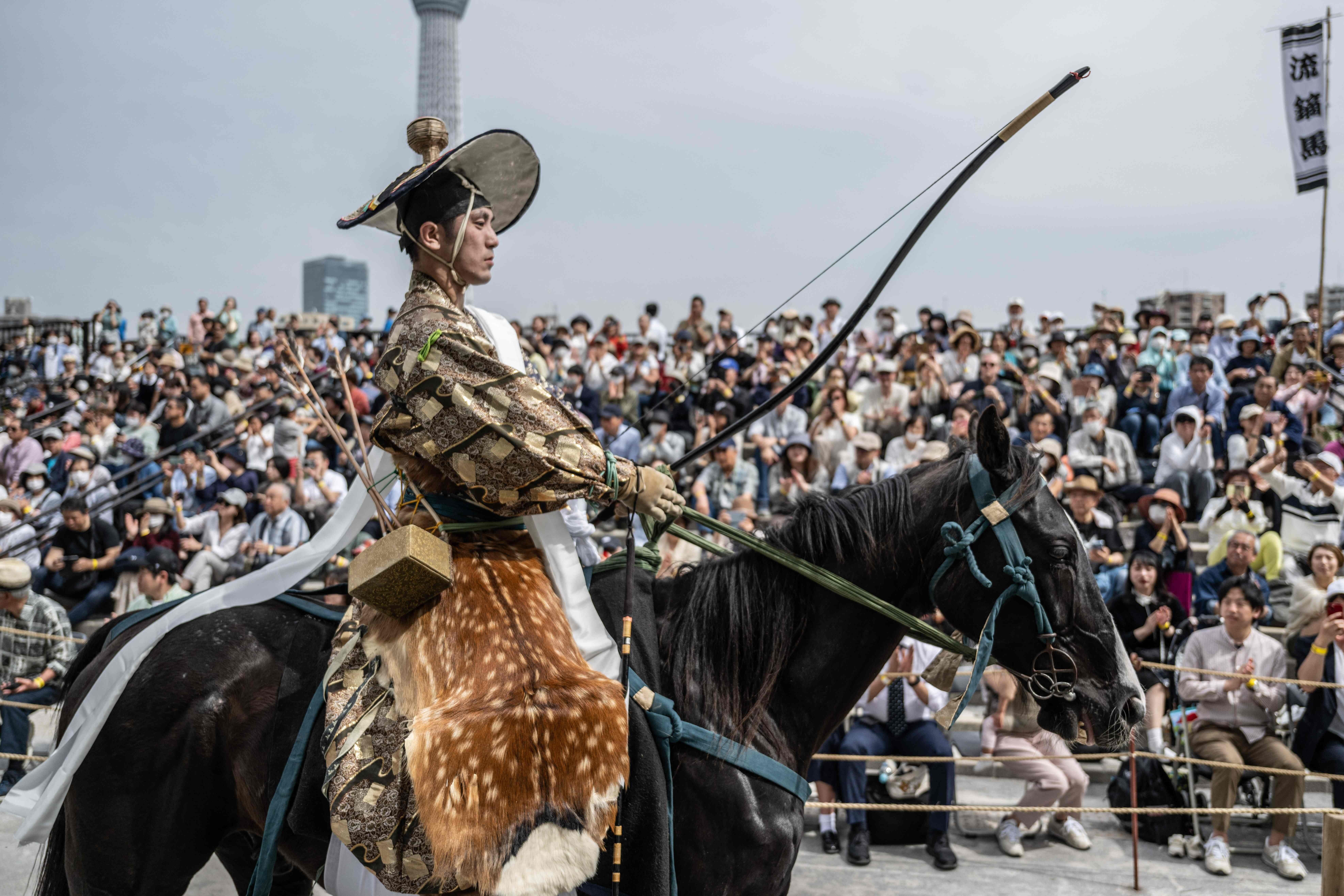 Yabusame, el ancestral tiro con arco a caballo de Japón