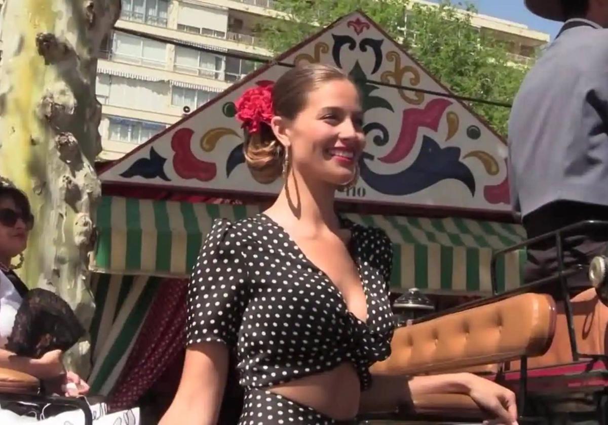 Desiré Cordero, en la Feria de Abril de Sevilla. Imagen de archivo.