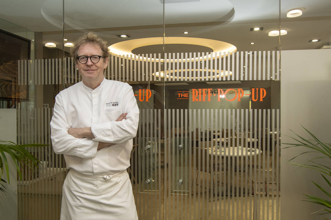 Bernd Knöller, a las puertas del nuevo restaurante que este martes ha comenzado a andar.