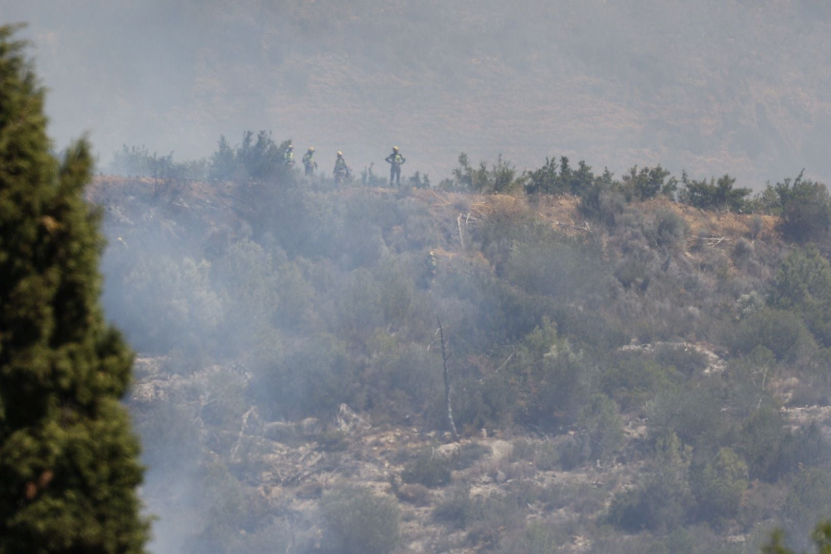 El incendio de Barxeta, en imágenes