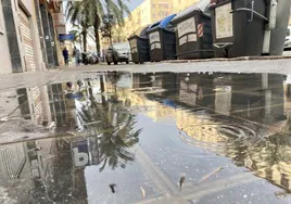 Lluvia en la ciudad de Valencia.