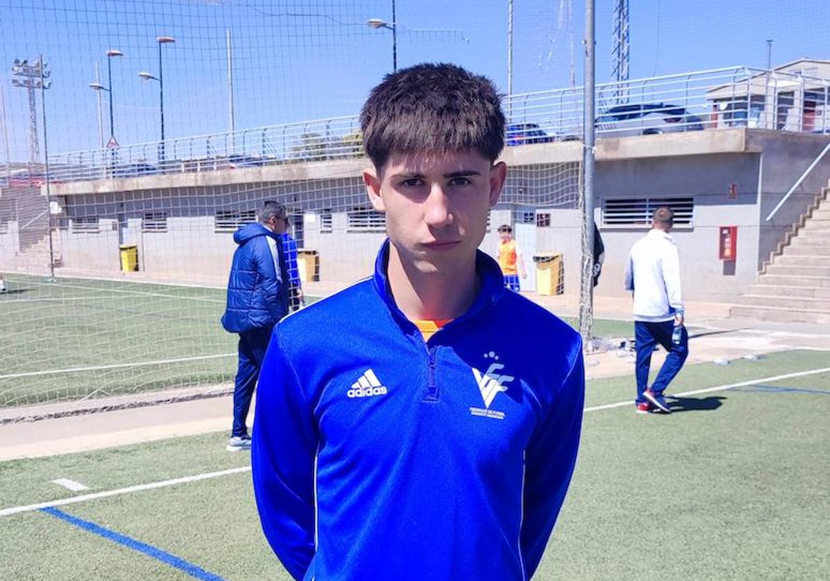 Jaume Durà, con la selección valenciana sub-16.