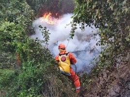 Uno de los incendios de este invierno en Alzira.