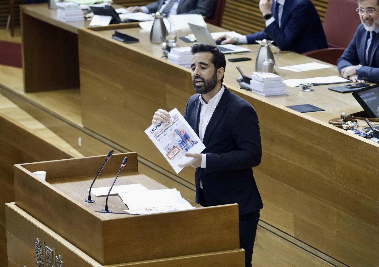 Sesión de control a Mazón en Les Corts este miércoles, en imágenes