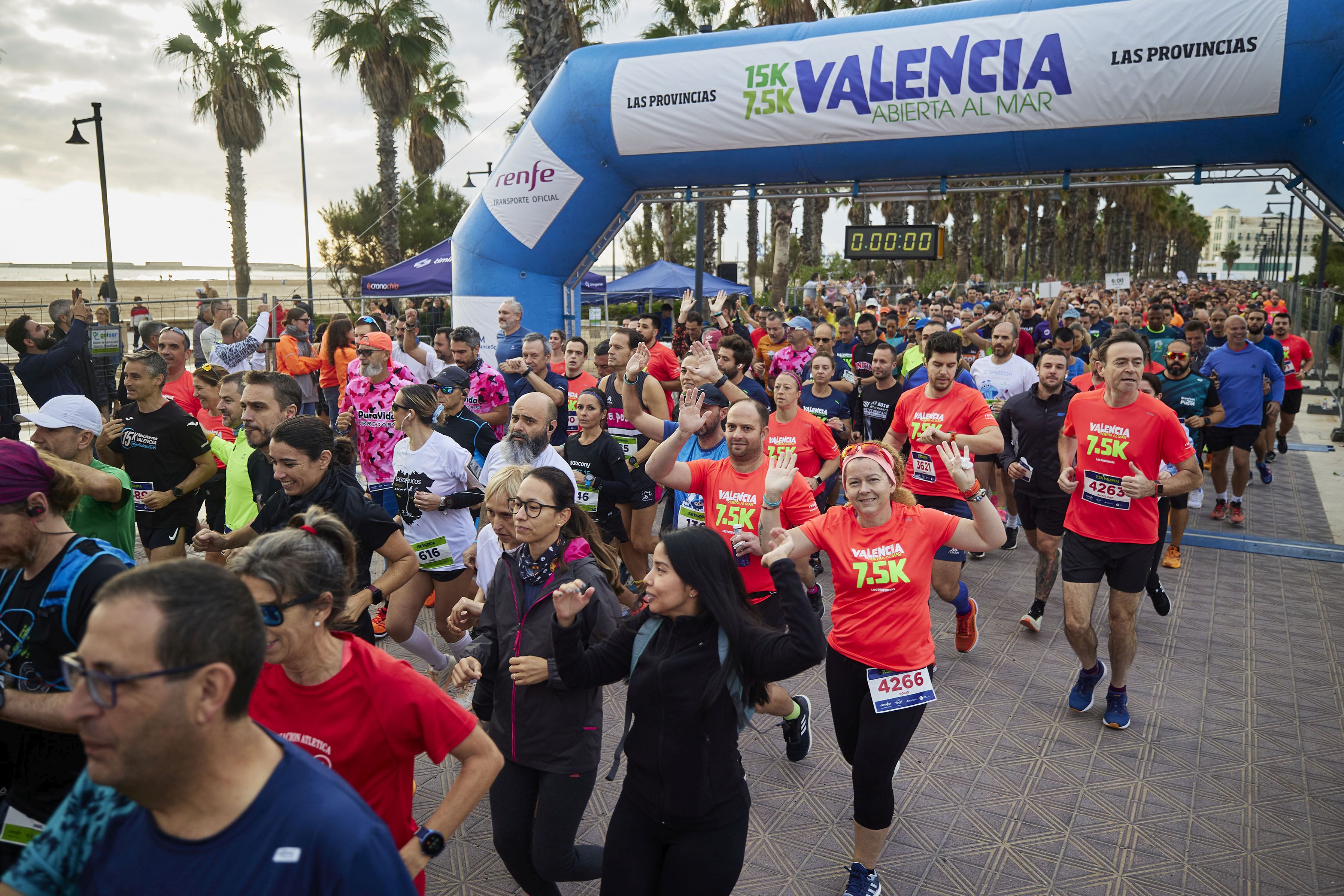 Horario y recorrido de la 7,5K y 15K Valencia Abierta al Mar 2024 Las