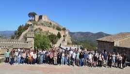 La expedición de investigadores que han visitado Xàtiva.