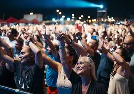 Decenas de personas disfrutan en un concierto en una imagen de archivo.