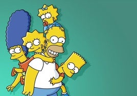 Marge, Homer, Lisa, Bart y Maggie, los miembros de la familia.