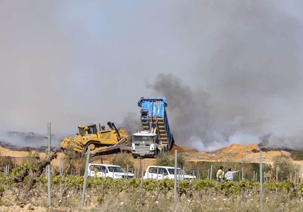 Incendio de la planta de Requena.