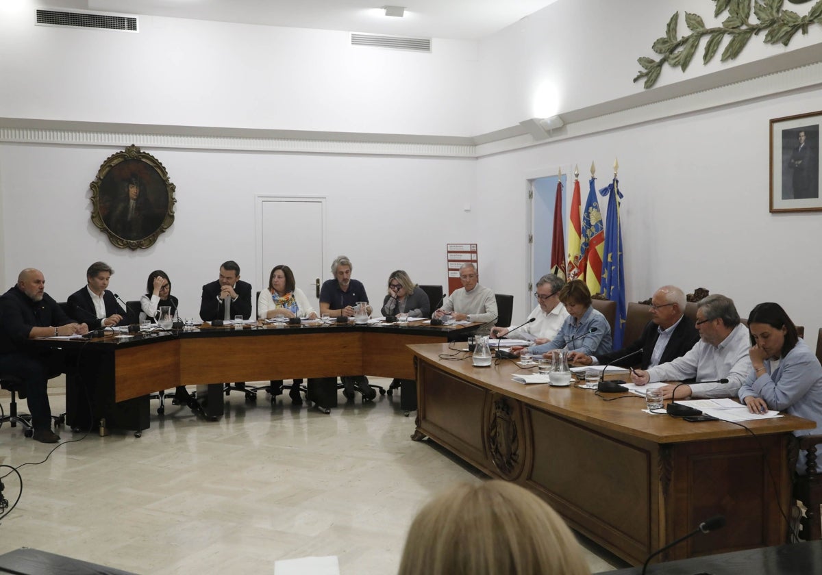 El pleno de Dénia celebrado este jueves.