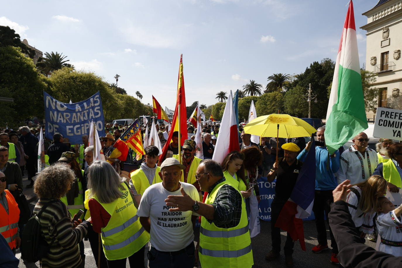 Fotos de la tractorada en Valencia