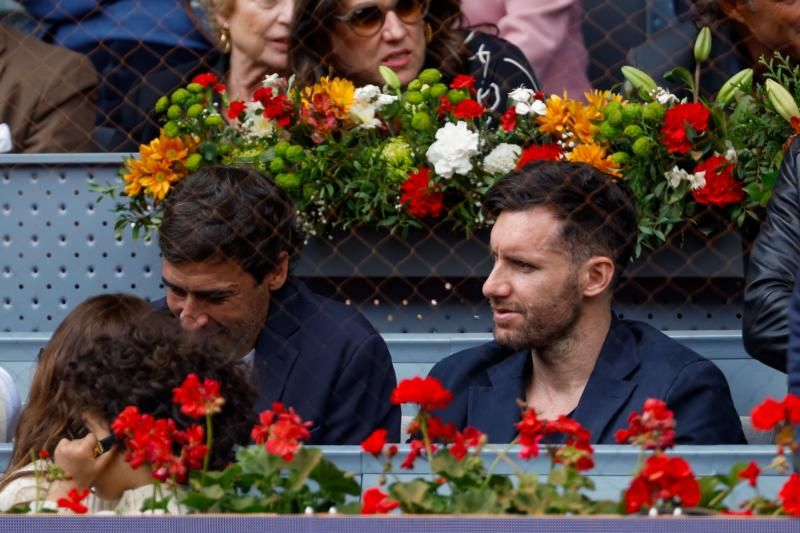 Los VIPs en el palco durante el partido de Nadal en Madrid: la infanta Elena, Alejandro Sanz o Broncano