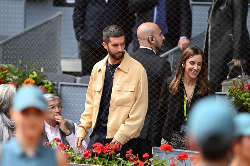 Los VIPs en el palco durante el partido de Nadal en Madrid: la infanta Elena, Alejandro Sanz o Broncano