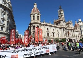 Manifestación del Primero de Mayo en Valencia en 2023.