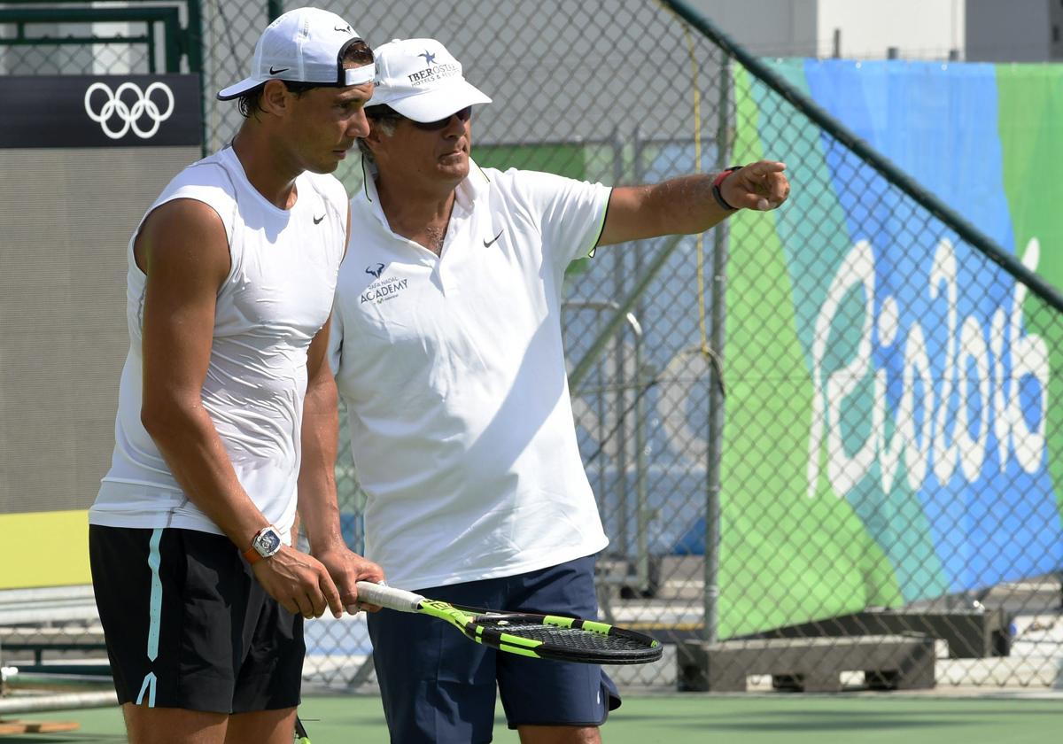 Rafa Nadal y Toni Nadal, en una imagen de archivo.
