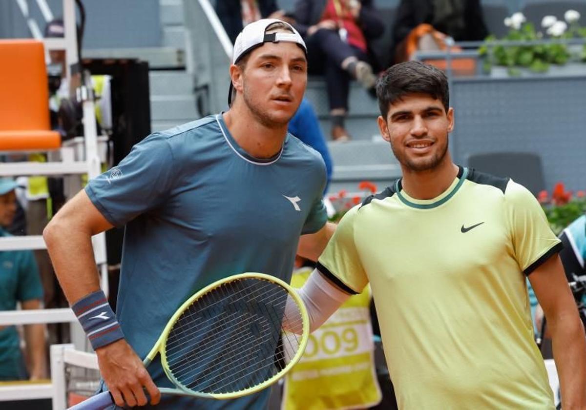 Struff, junto a Alcaraz.