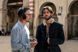 Alejandro Amenábar con Julio Peña.