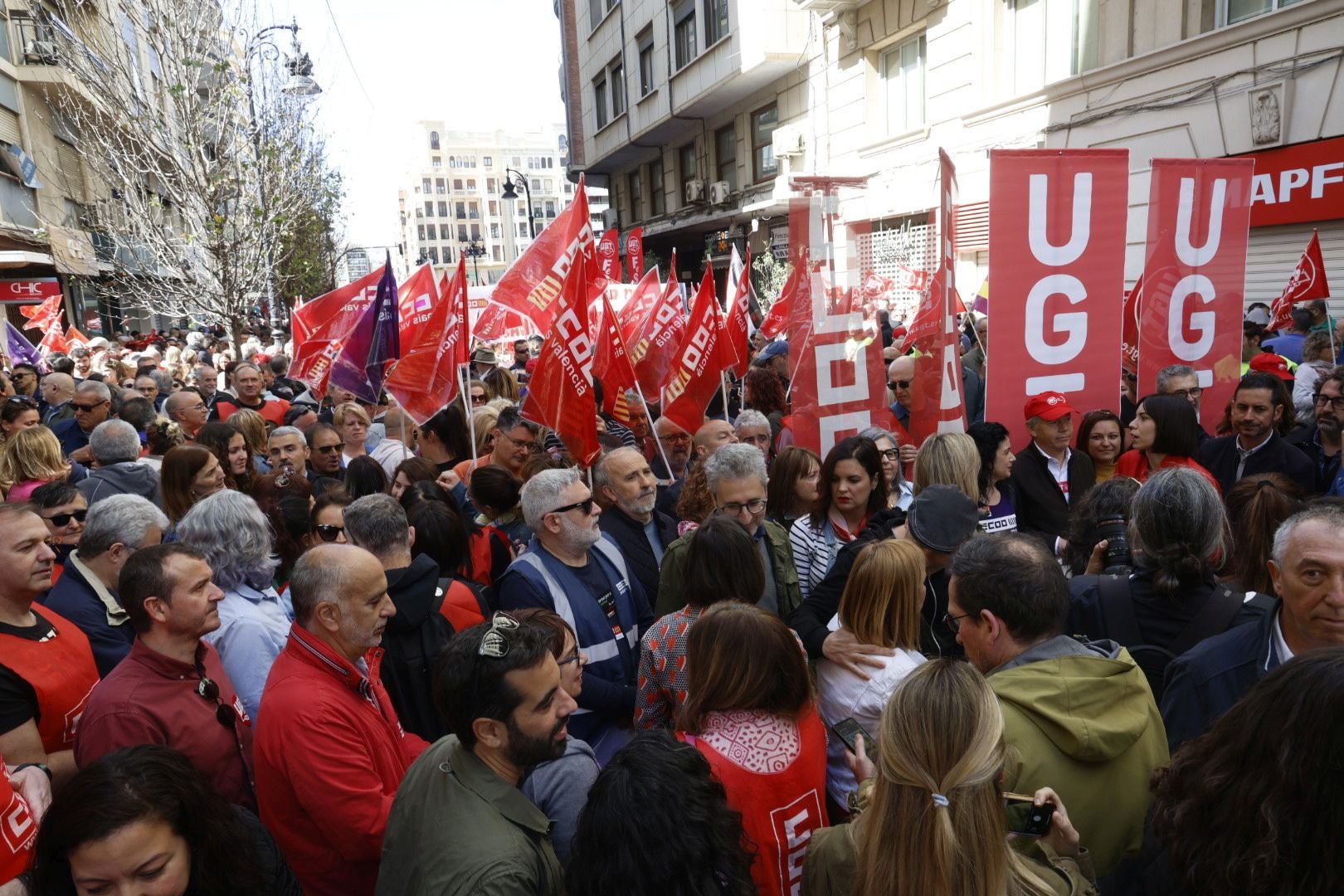 Manifestación por el Día del Trabajador en Valencia