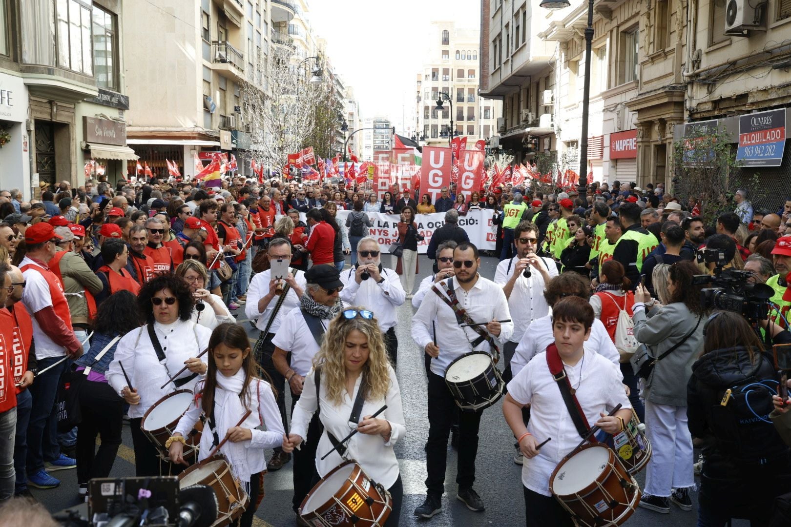 Manifestación por el Día del Trabajador en Valencia