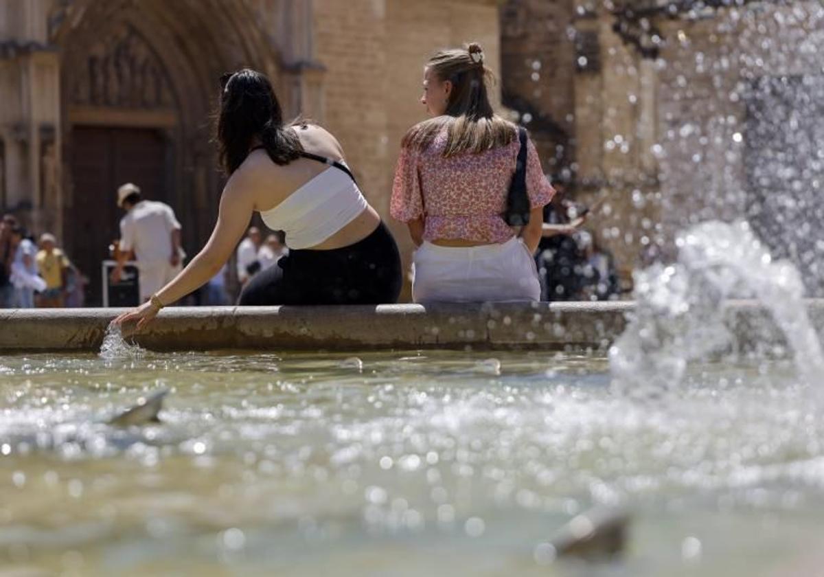 Calor en Valencia este sábado.