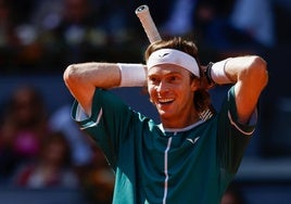 Andrey Rublev, durante el torneo.