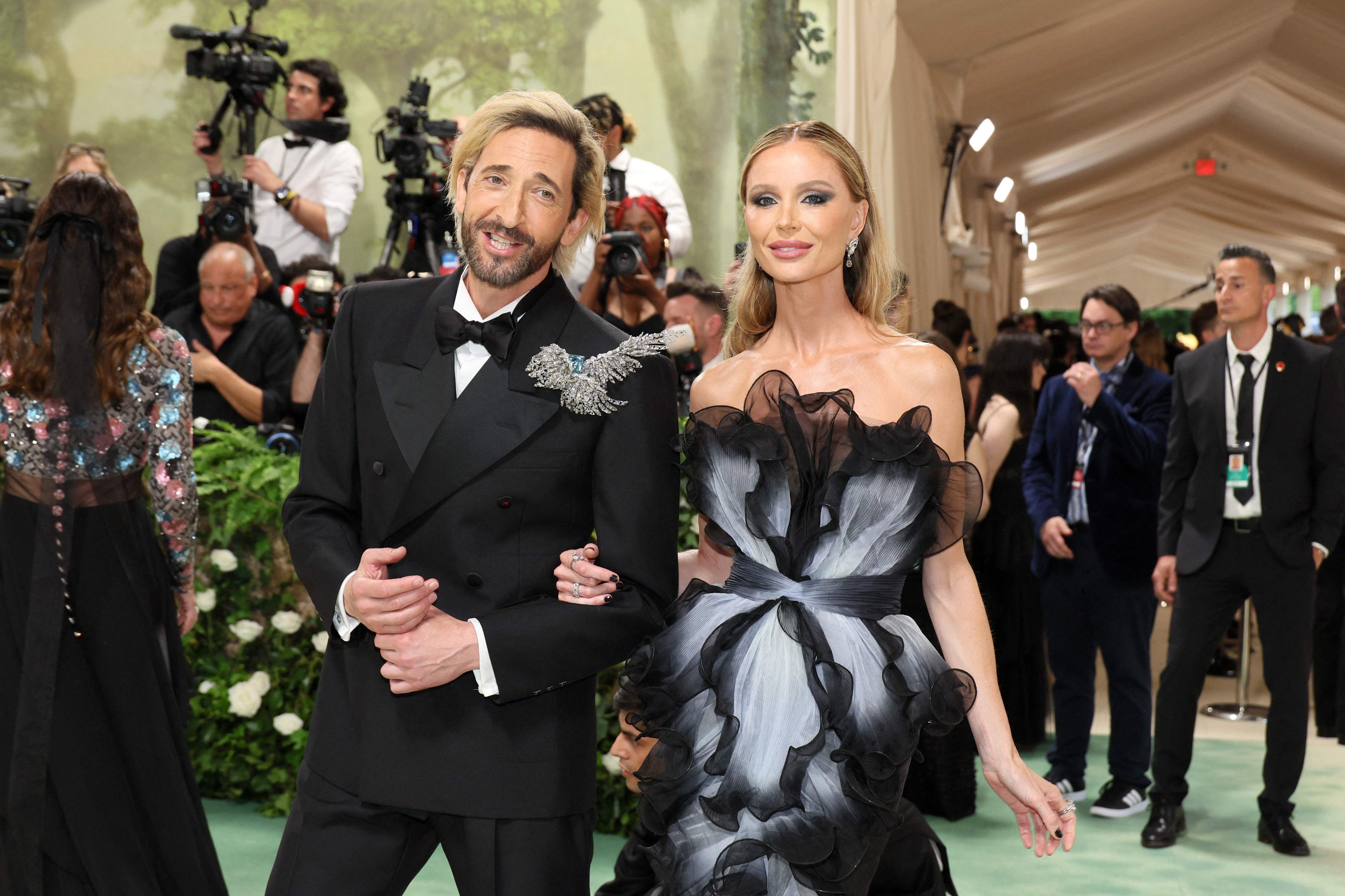 Adrien Brody y Georgina Chapman