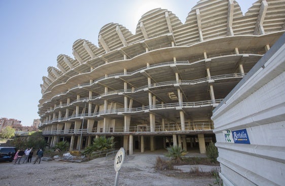 Exterior del nuevo estadio del Valencia.