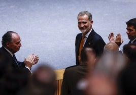 El Rey Felipe VI, en un acto en Valencia.