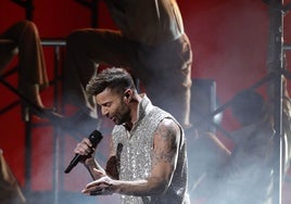 Ricky Martin, durante un concierto.