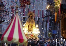 Procesion de la Virgen de los Desamparados en 2023.