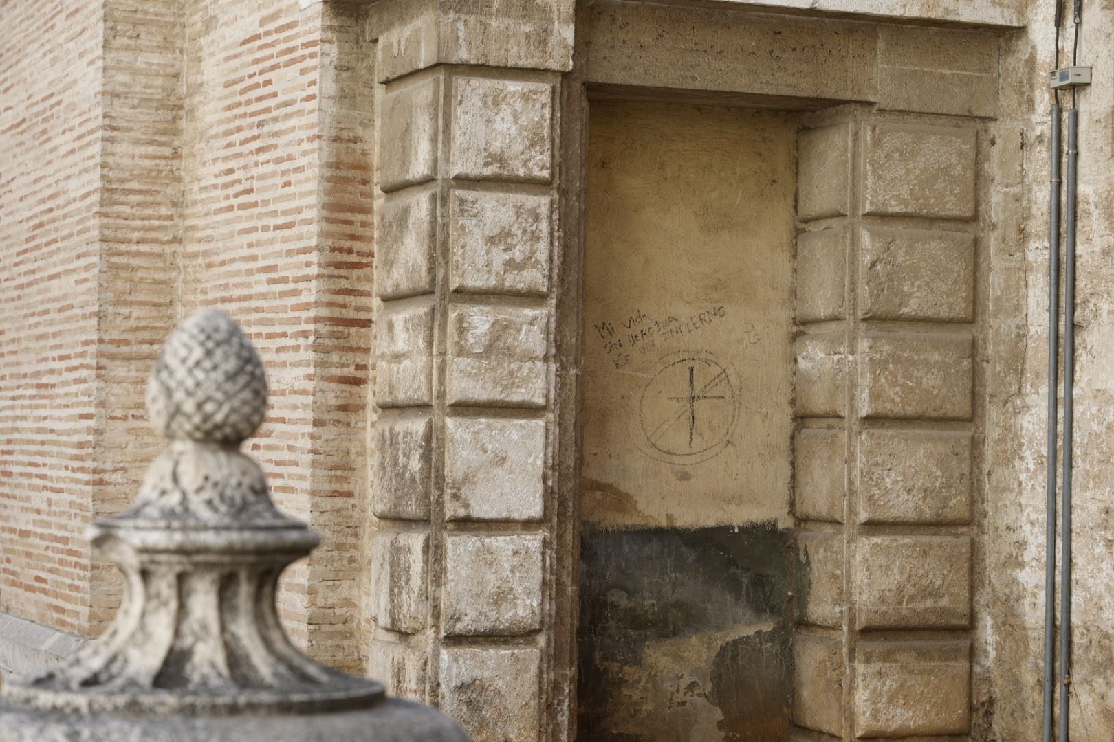 Pintadas en la Catedral de Valencia