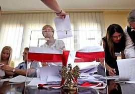 Votación en unas elecciones europeas.