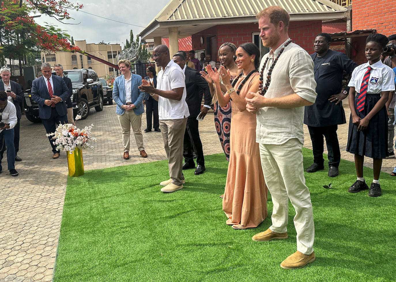 Meghan y Harry, de viaje privado a Nigeria