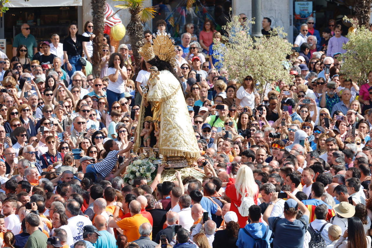 El Traslado de la Virgen desde la Basílica hasta la Catedral, en imágenes