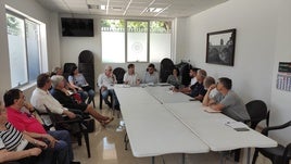 Reunión sobre el puente de Xàtiva en Alzira.