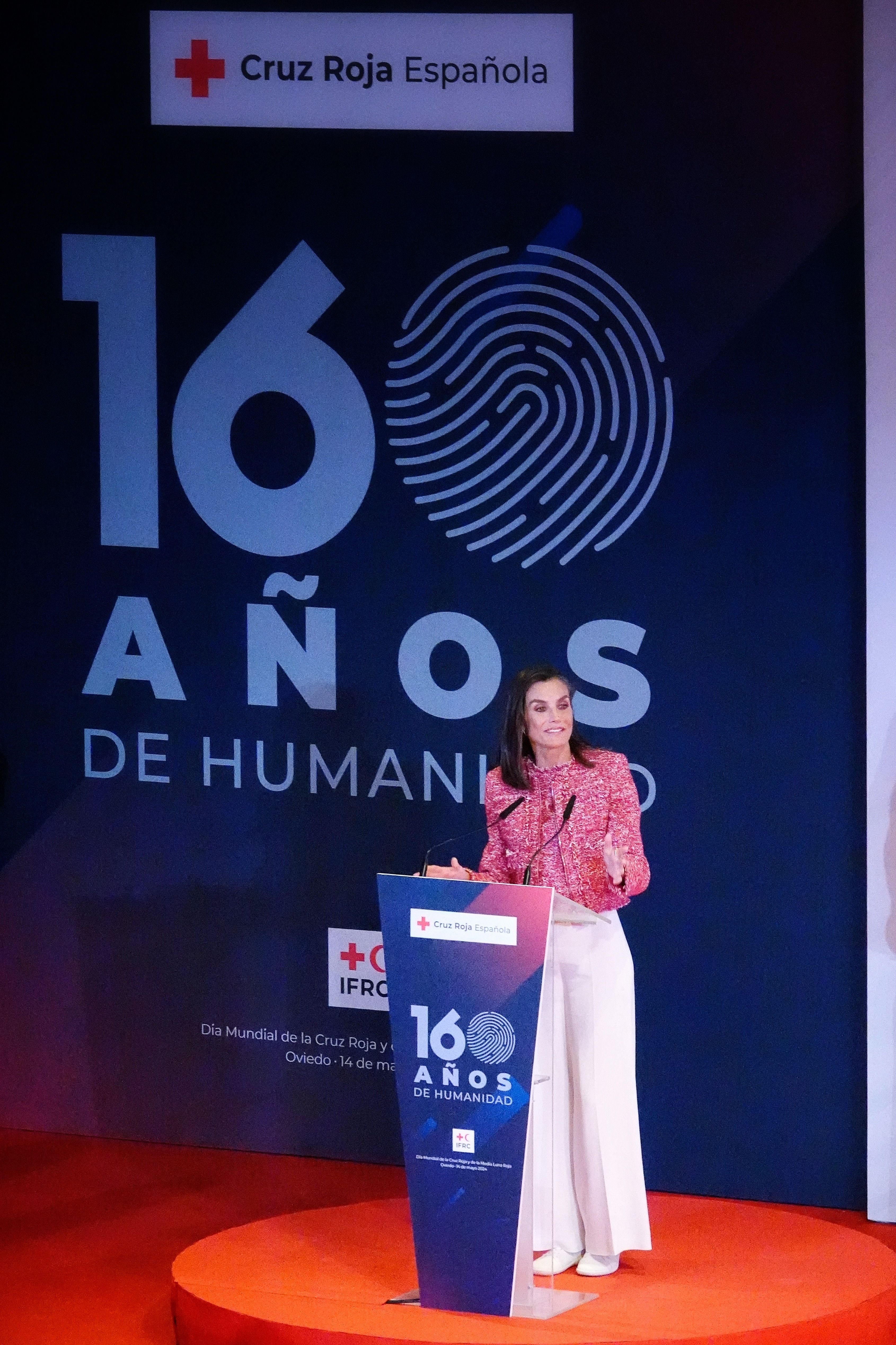 Letizia preside en Oviedo el acto del Día Mundial de la Cruz Roja