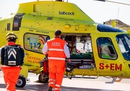 Imagen de archivo del helicóptero medicalizado de Emergencias.